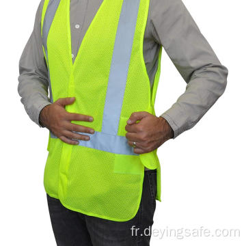 Gilet de sécurité respirant haute visibilité